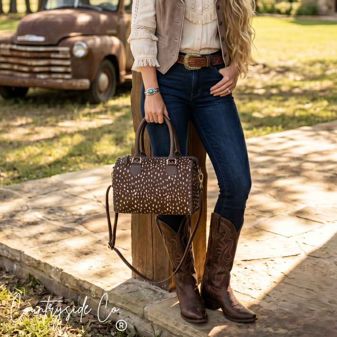 Wild Axis Cowhide Soft Speedy Bag