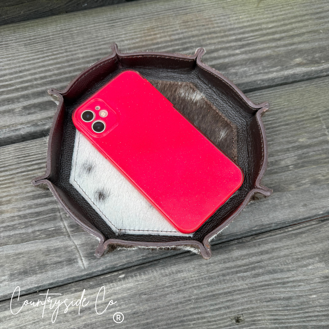 Cowhide Small Tray