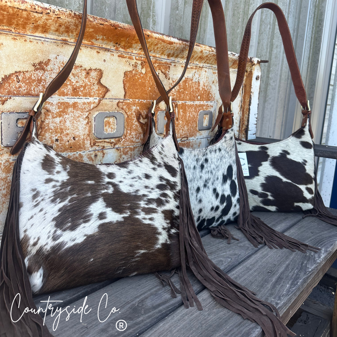 Victoria Revival Cowhide Handbag