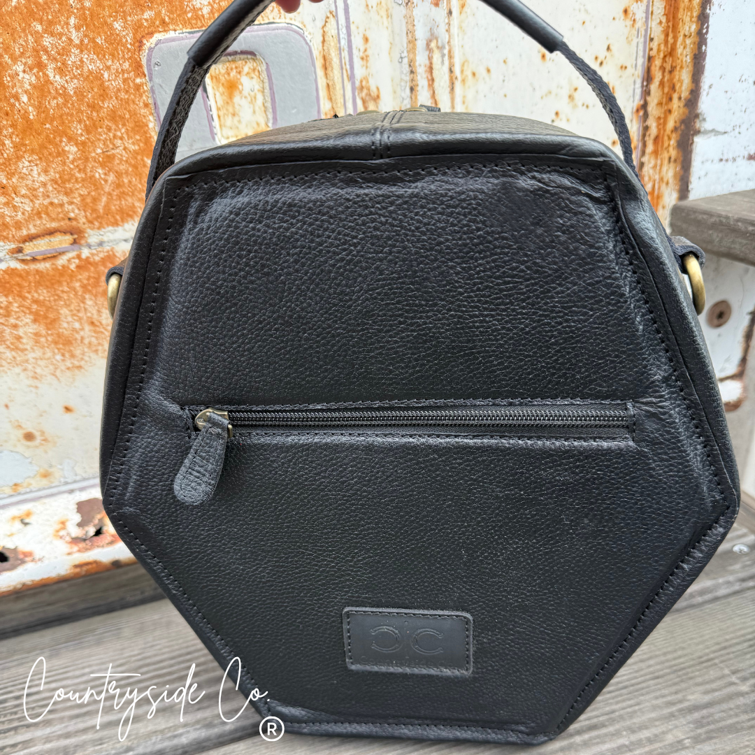Desert After Dark Tooled Leather Handbag