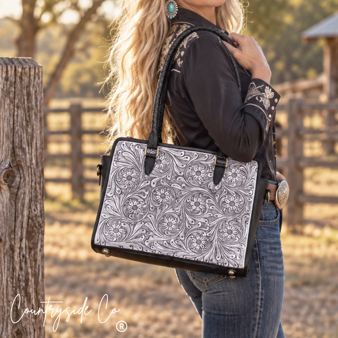 Sterling Ranch Tooled Leather Purse