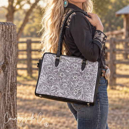 Sterling Ranch Tooled Leather Purse