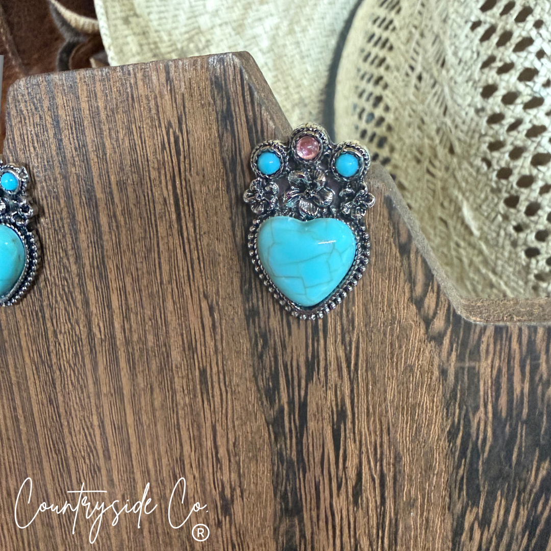 Heart Jewel Earrings