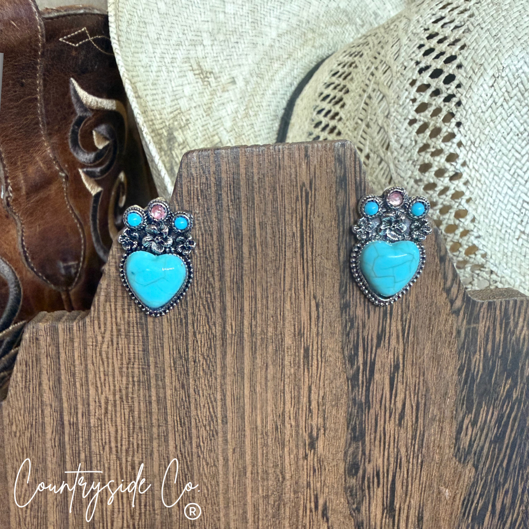 Heart Jewel Earrings