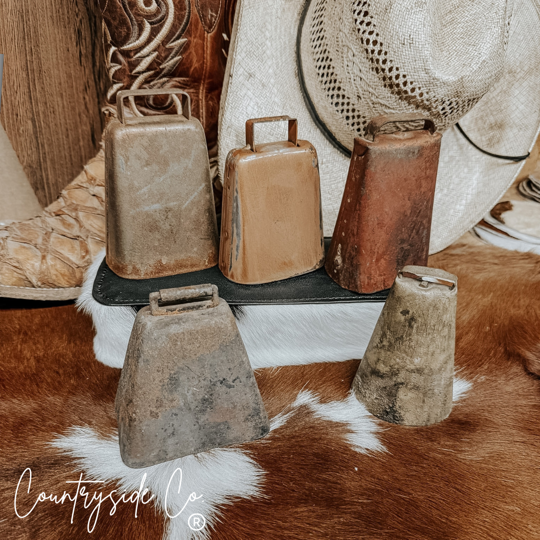 Rustic Antique Small Cow Bell Decor