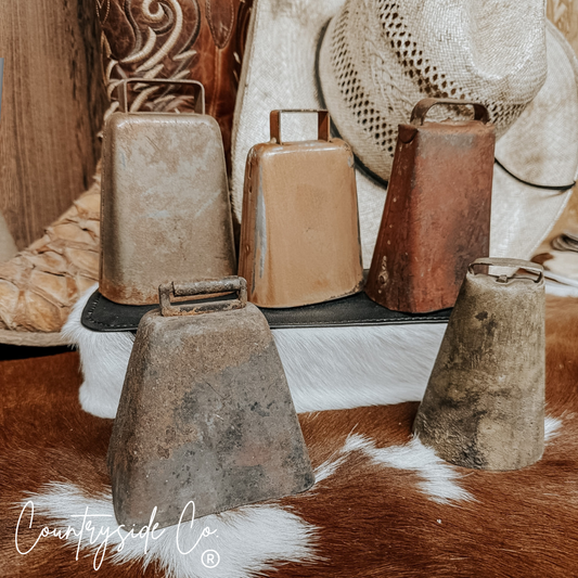 Rustic Antique Small Cow Bell Decor