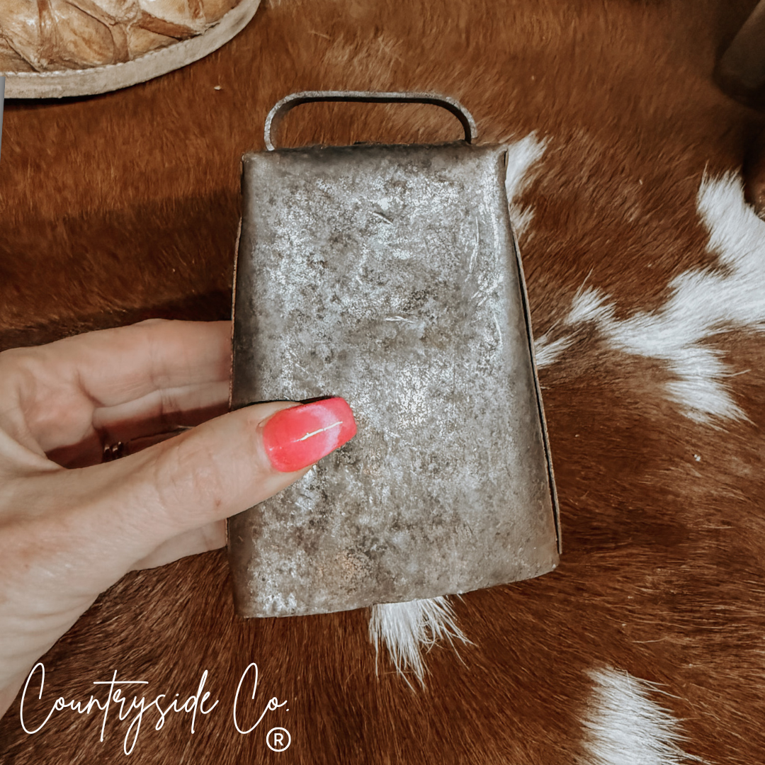 Rustic Antique Small Cow Bell Decor