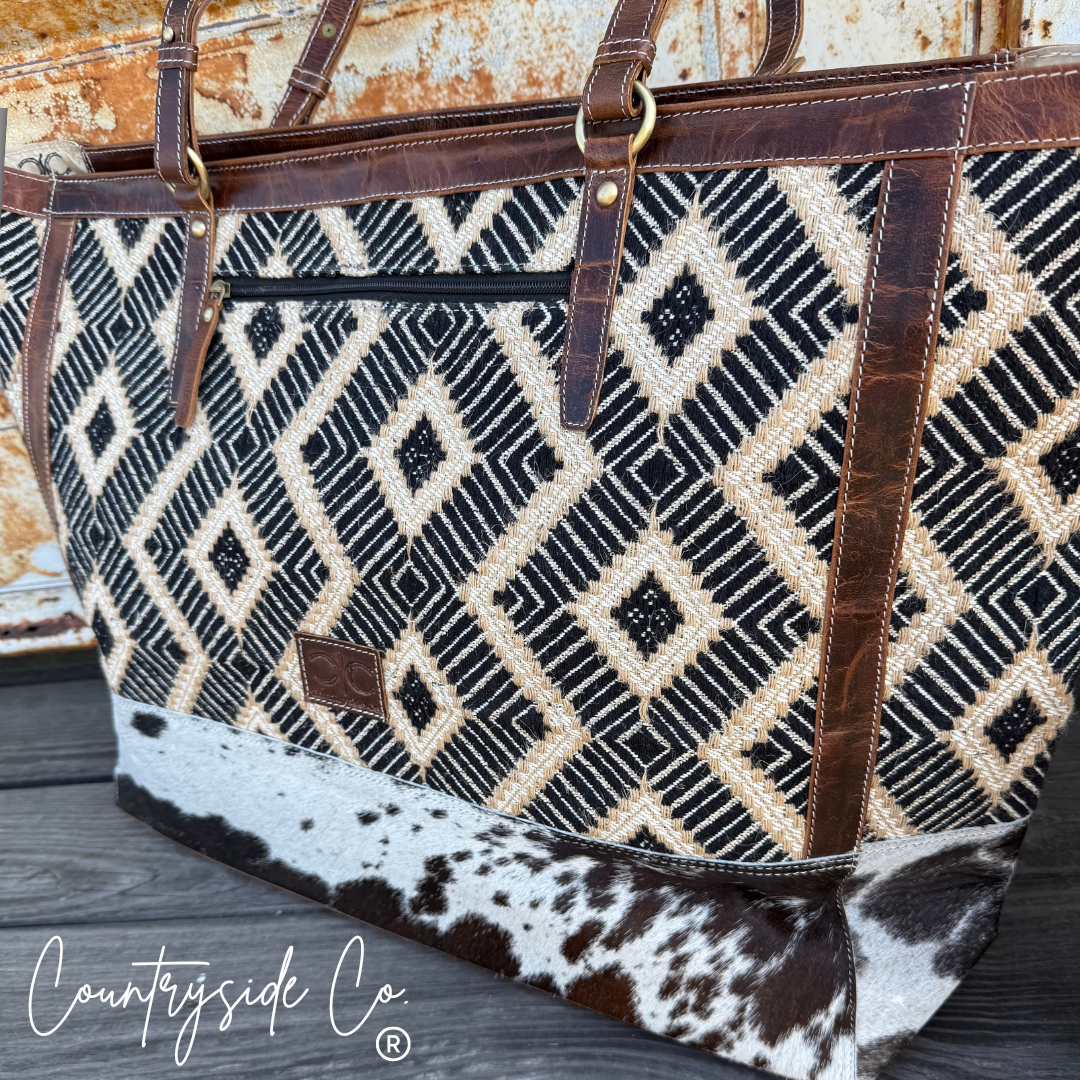 Sterling Cowhide Weekender