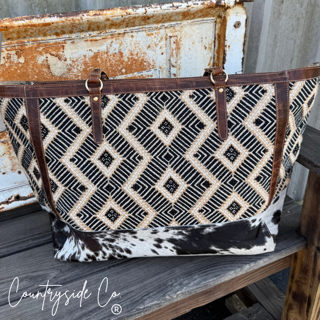 Sterling Cowhide Weekender