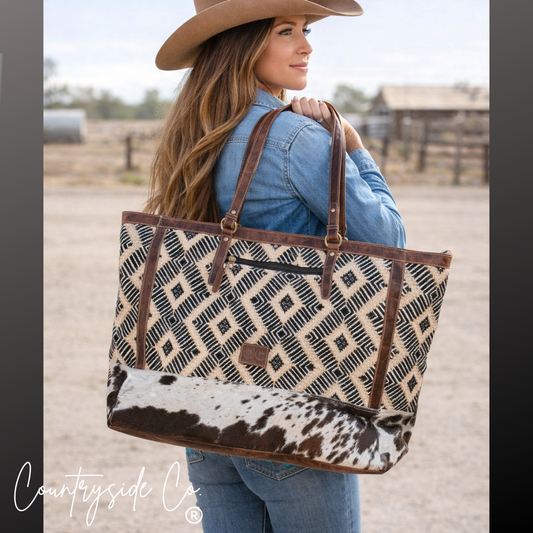 Sterling Cowhide Weekender