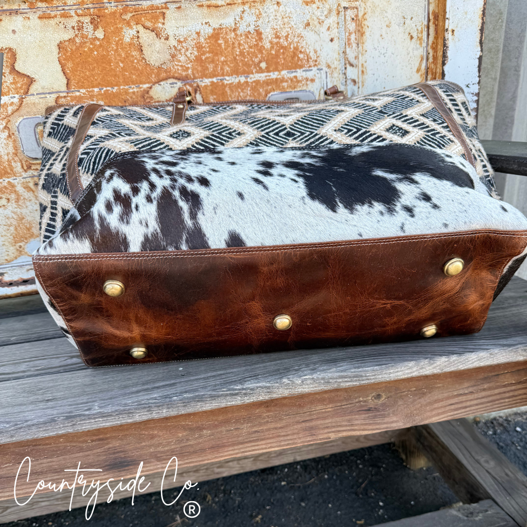 Sterling Cowhide Weekender