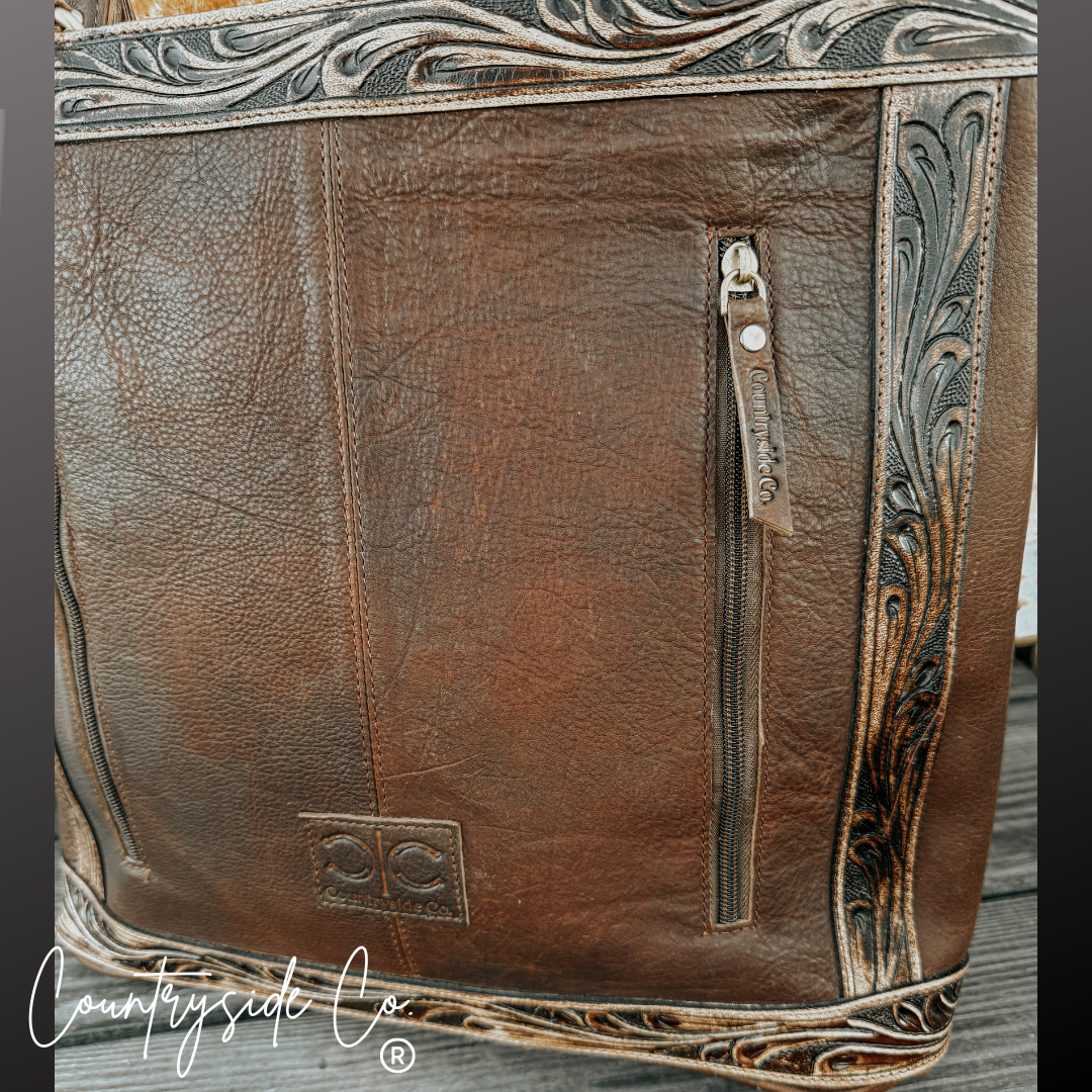 Adeline Conceal Carry Leather Tote Purse