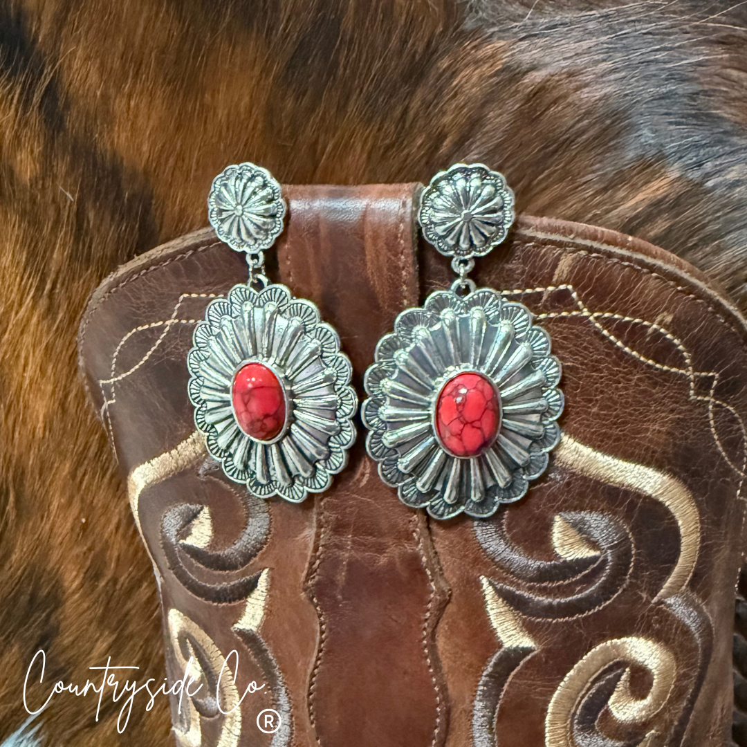 Concho Dangle Earrings