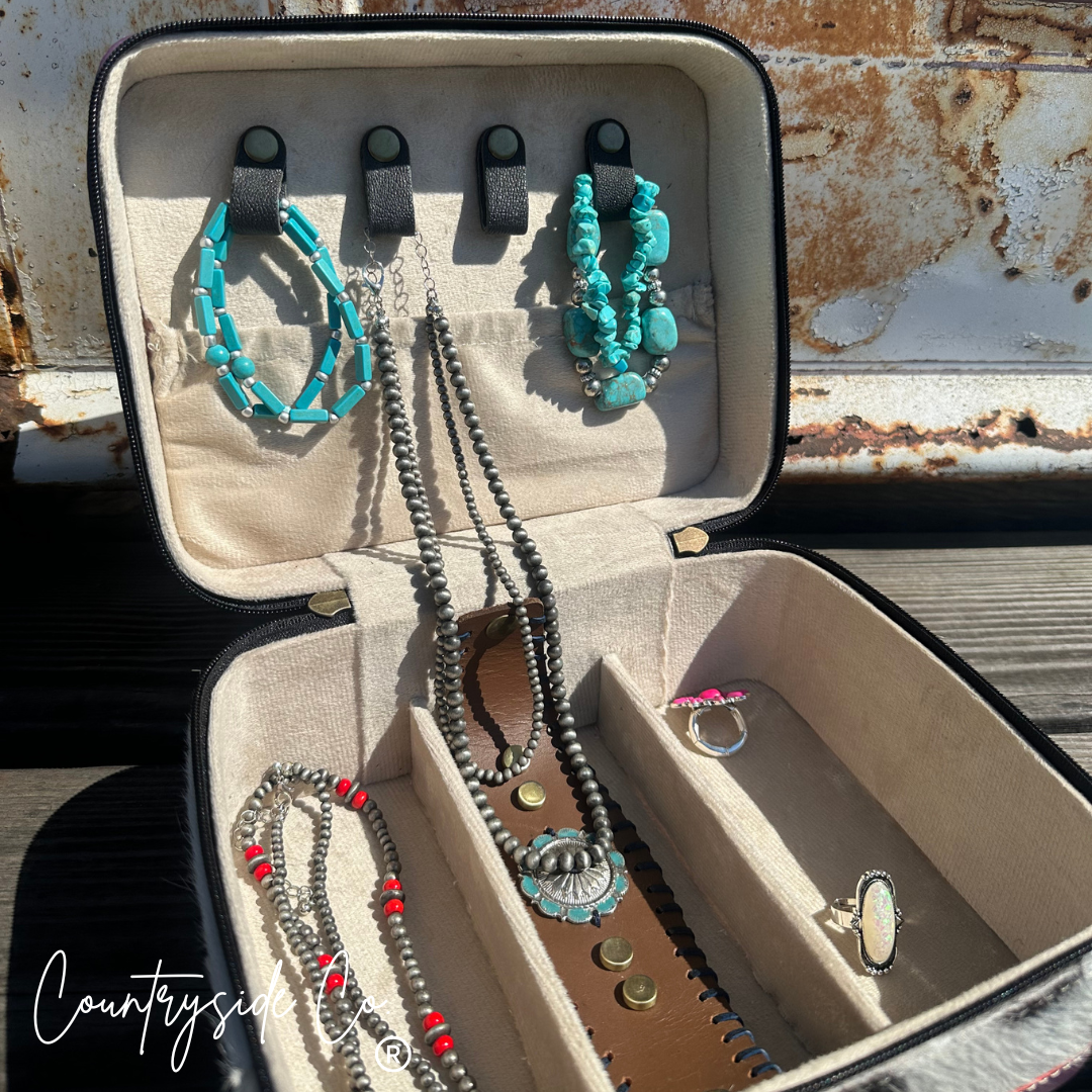 Tooled Leather Jewelry Box