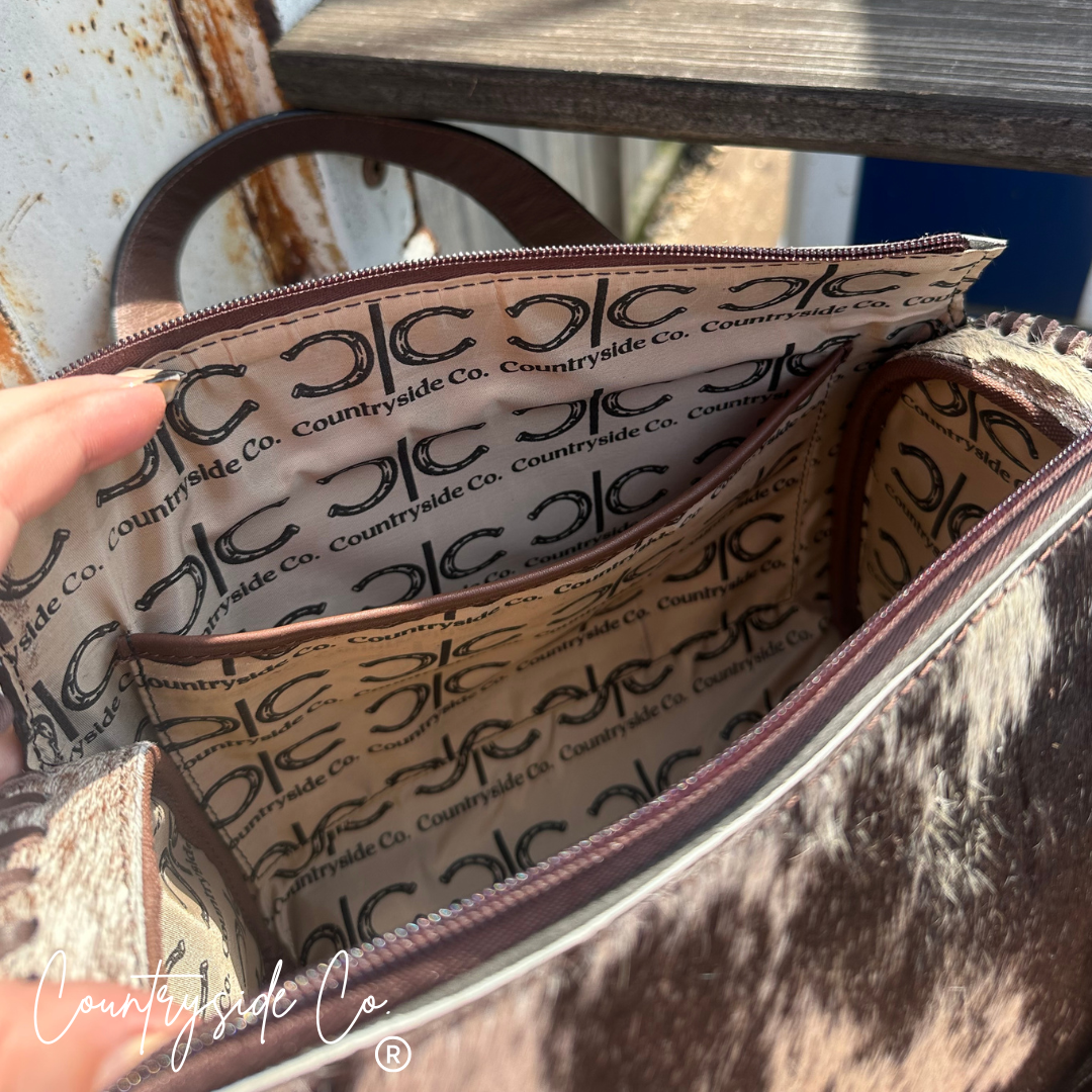 Barrel Racer Cowhide Soft Speedy Bag