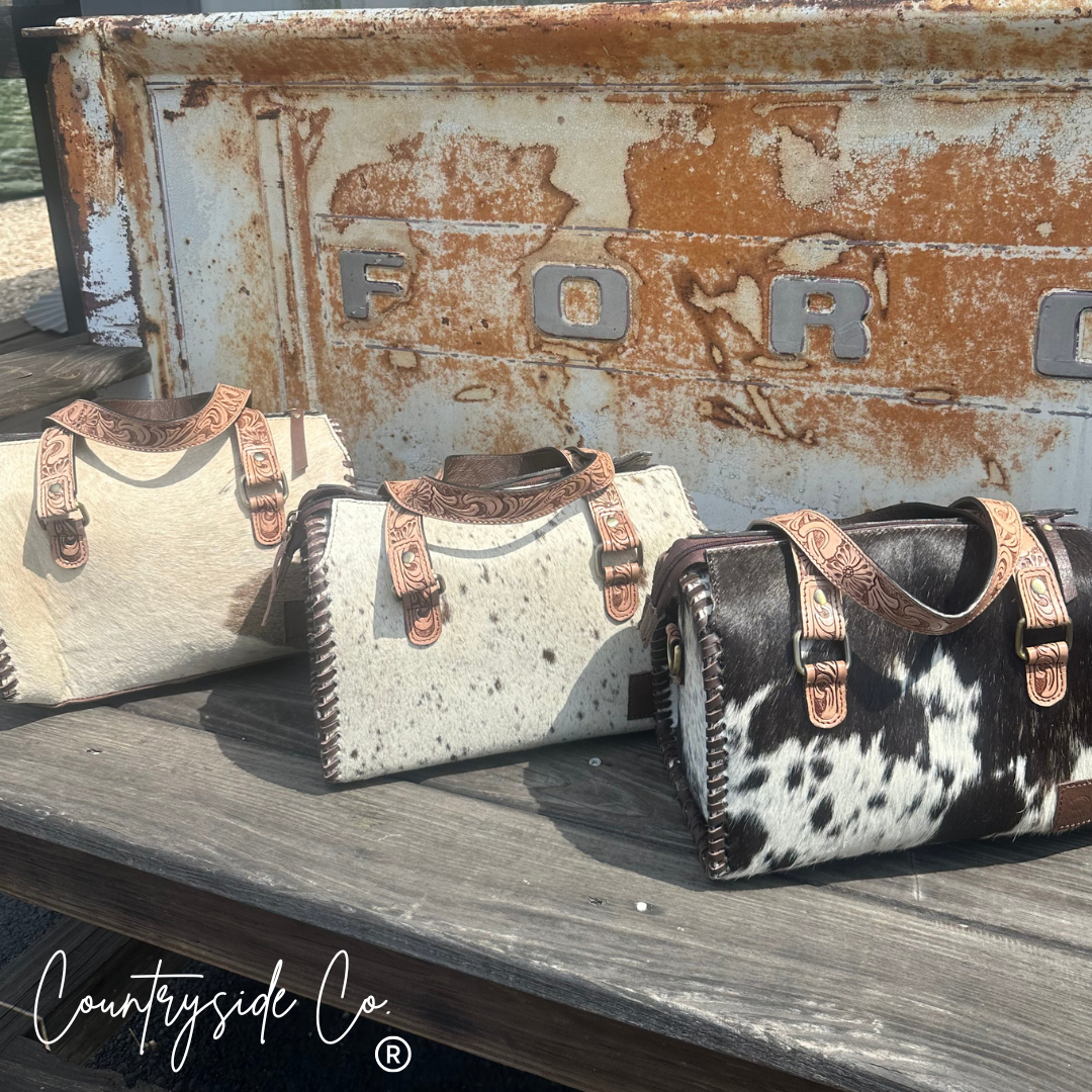 Barrel Racer Cowhide Soft Speedy Bag