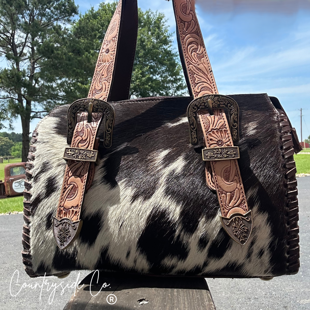 Barrel Racer Cowhide Soft Speedy Bag