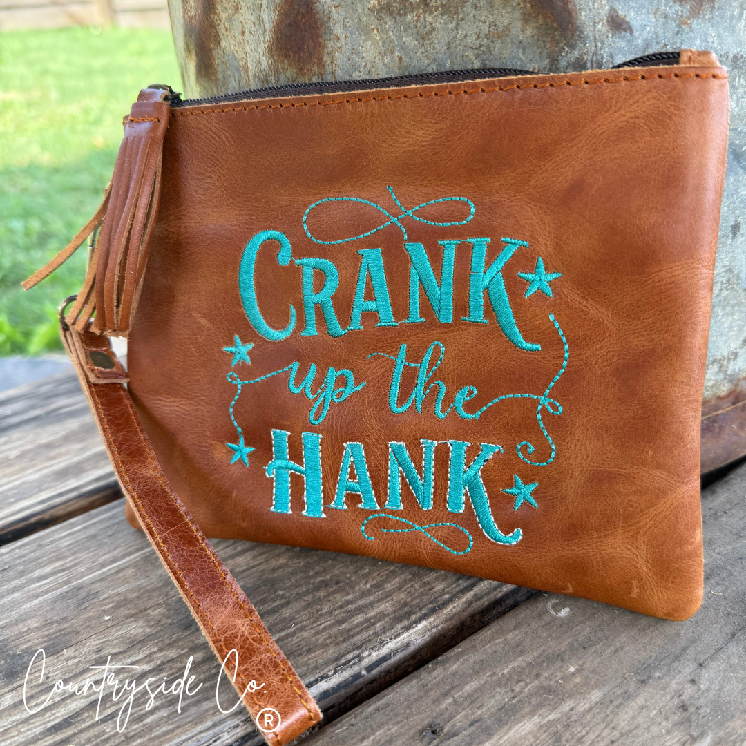 Crank Up The Hank Wristlet Purse