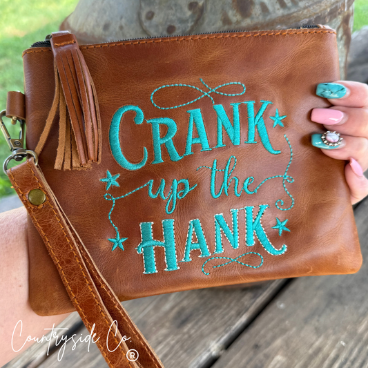 Crank Up The Hank Wristlet Purse