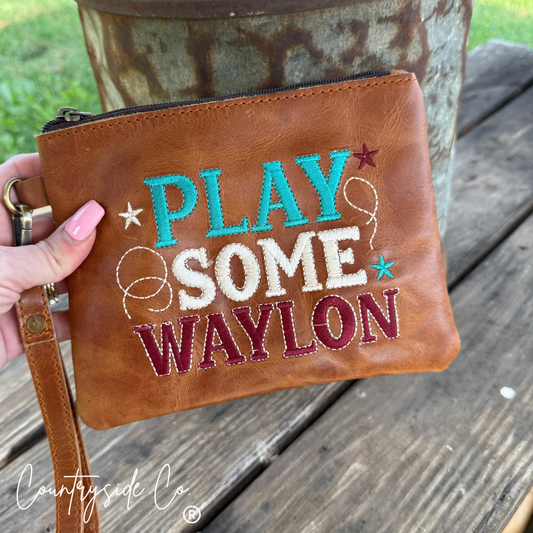 Play Some Waylon Wristlet Purse