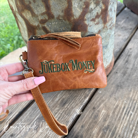 Jukebox Money Wristlet Pouch