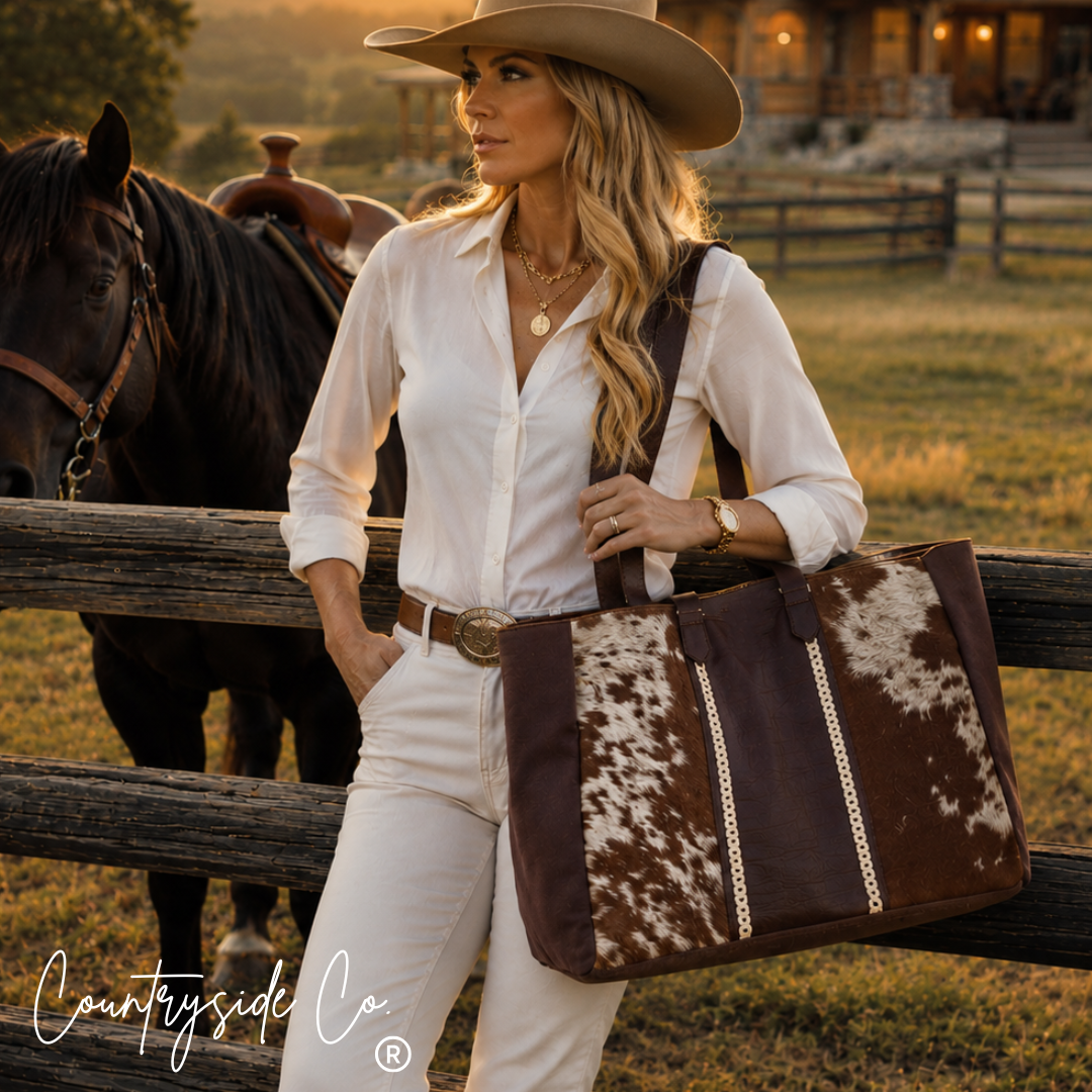 Ranch Dream Cowhide Weekender