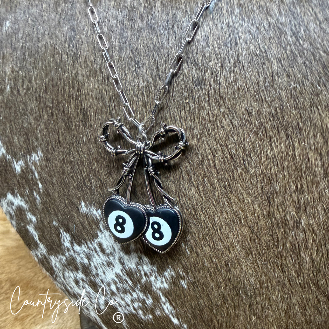 Cherry 8 Ball Necklace