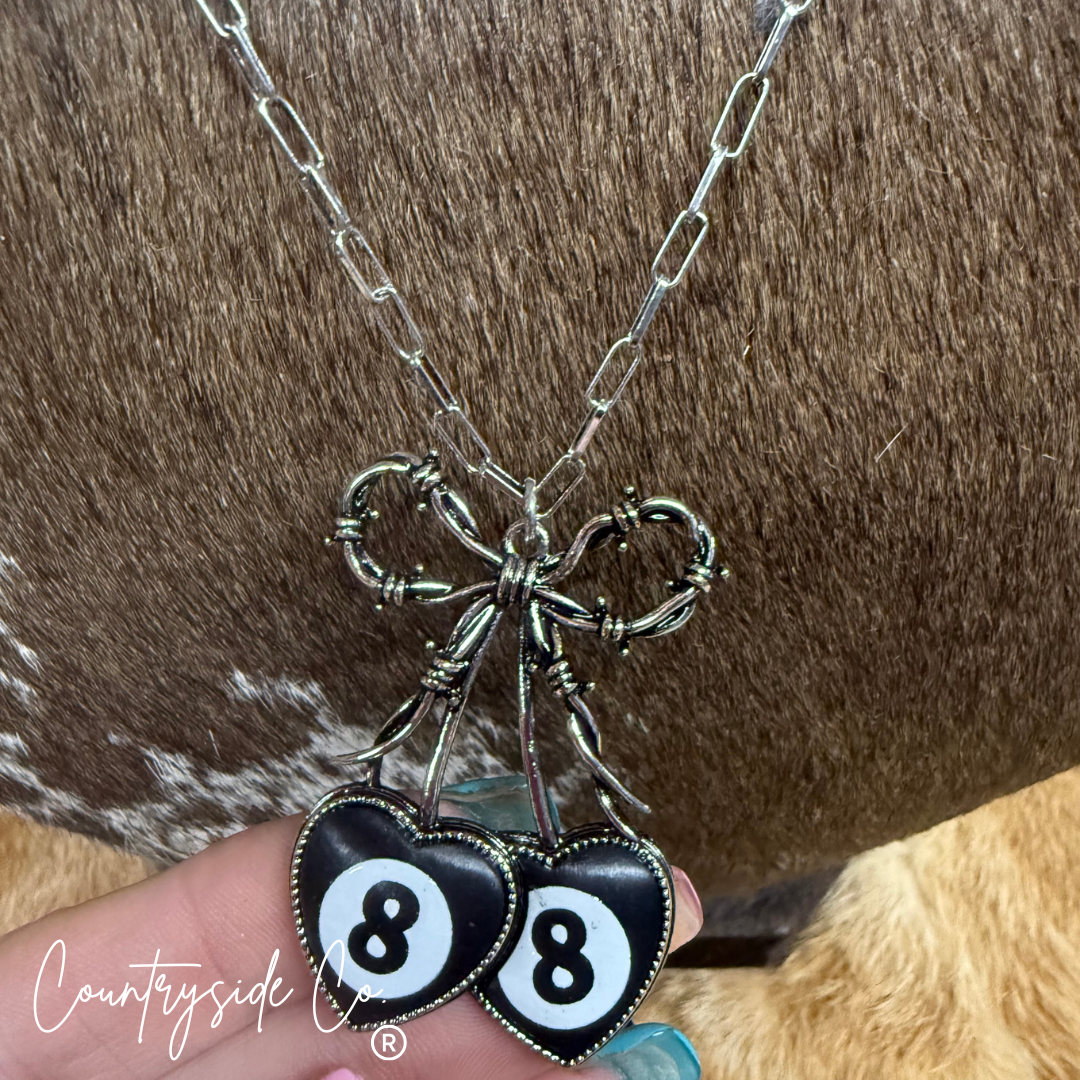 Cherry 8 Ball Necklace