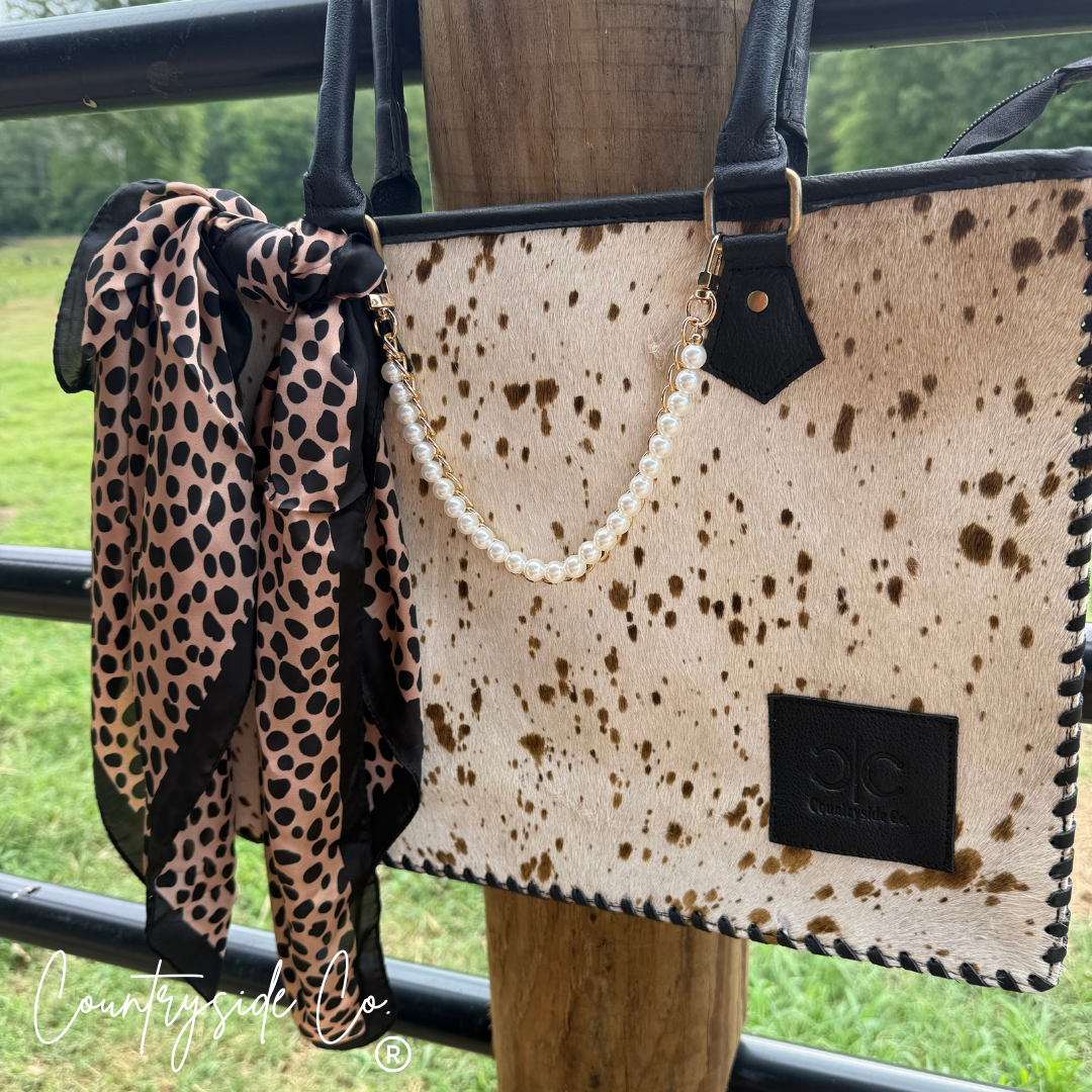 Magnolia Speckle Conceal Carry Tote, Work Laptop Bag
