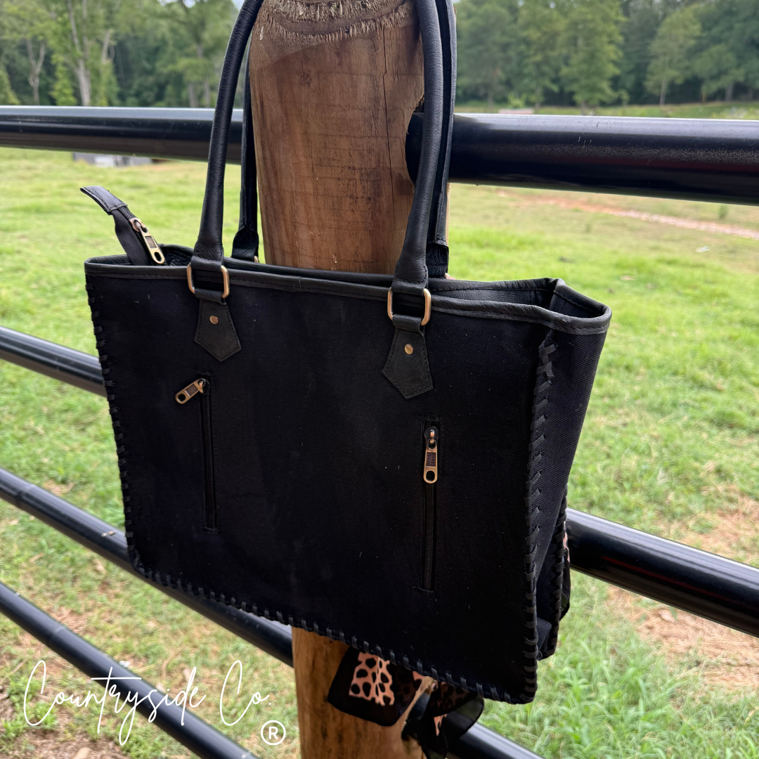 Magnolia Speckle Conceal Carry Tote, Work Laptop Bag