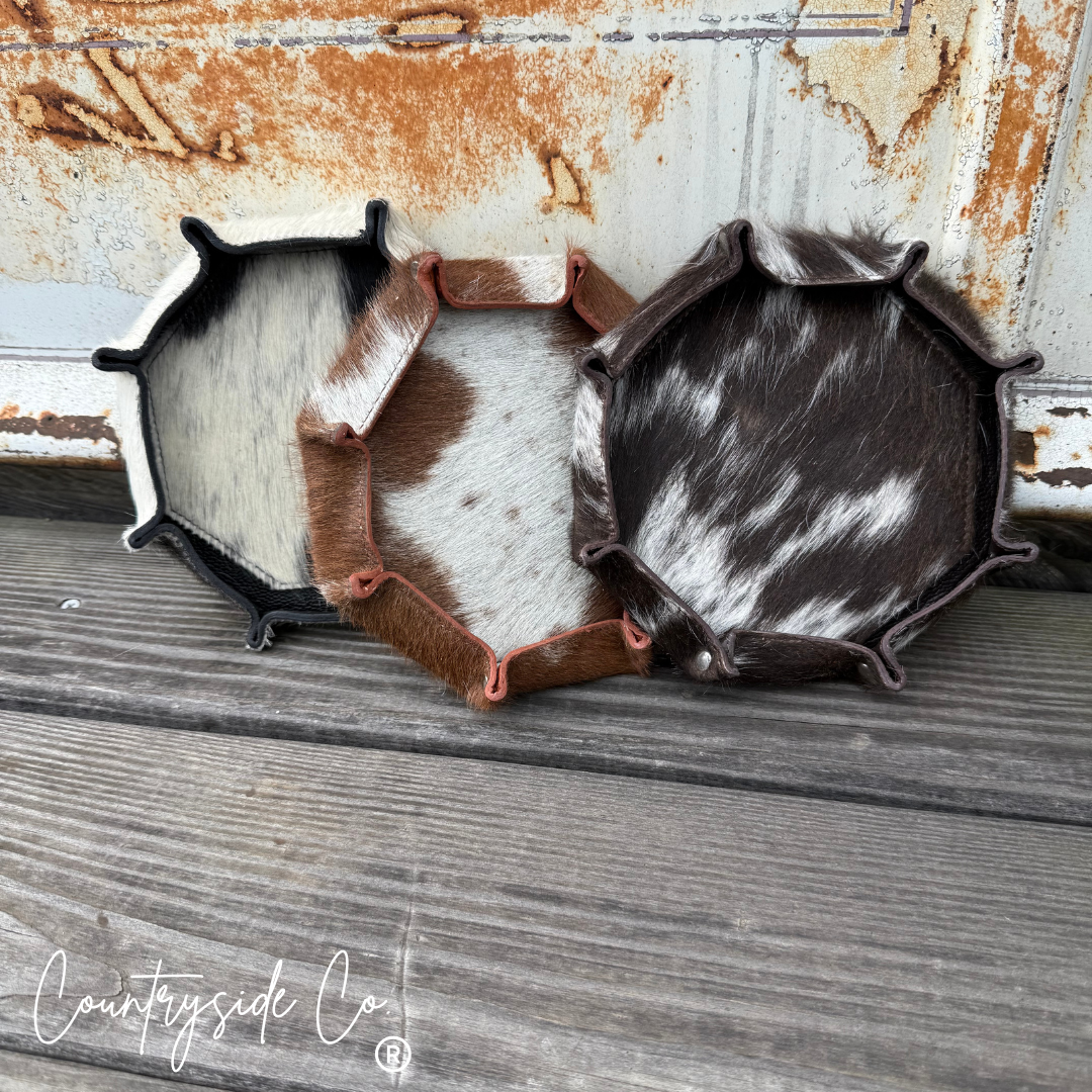 Cowhide Small Tray