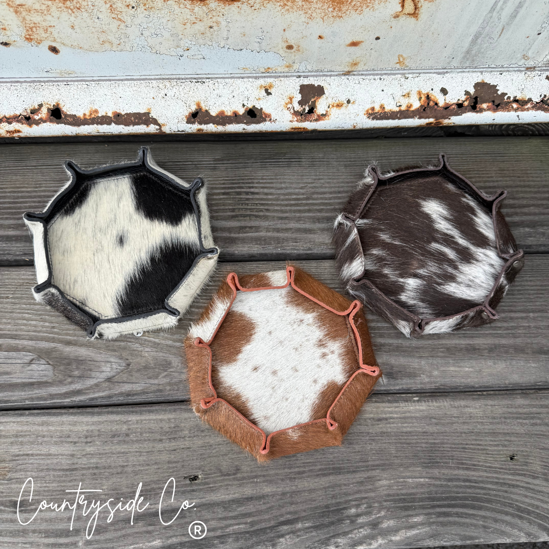 Cowhide Small Tray
