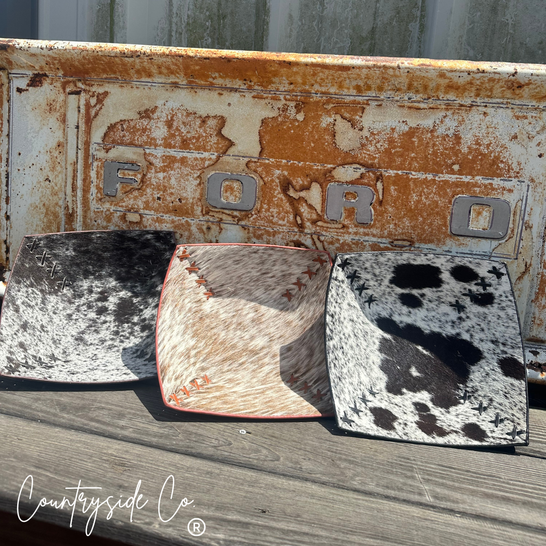 Cowhide Embossed Large Bowls