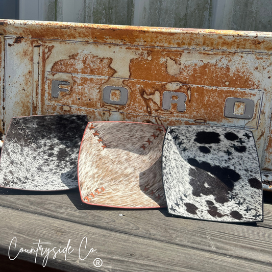 Cowhide Embossed Large Bowls