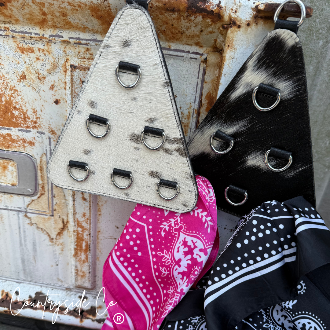 Cowhide Small Wild Rag Scarf Hanger