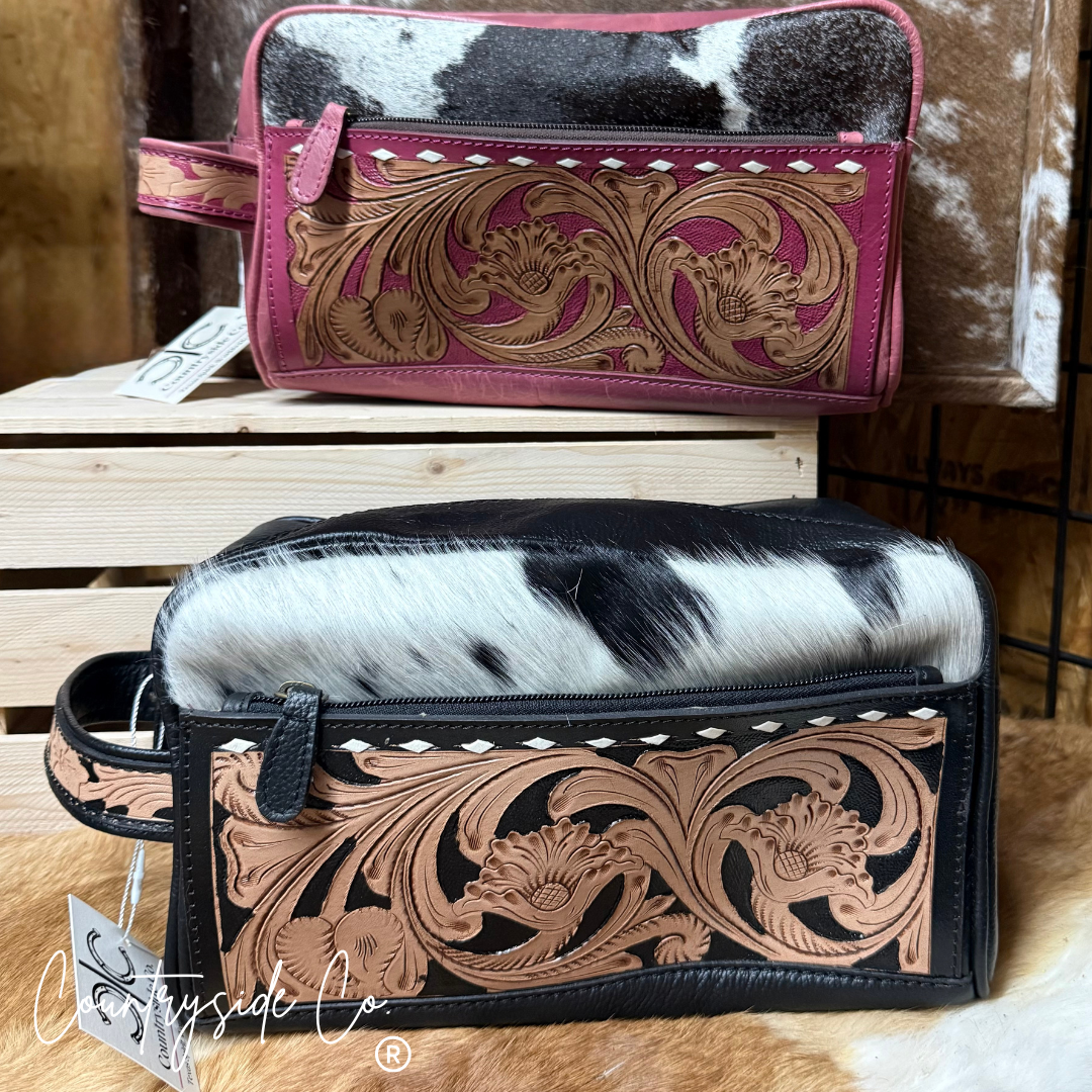 The Painted Desert Leather Toiletry Bag