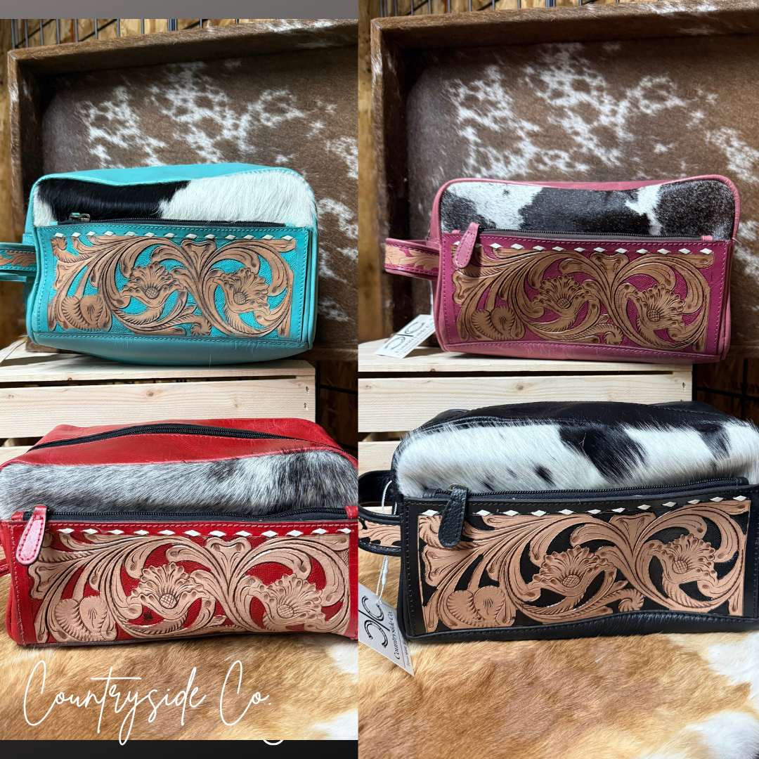 The Painted Desert Leather Toiletry Bag