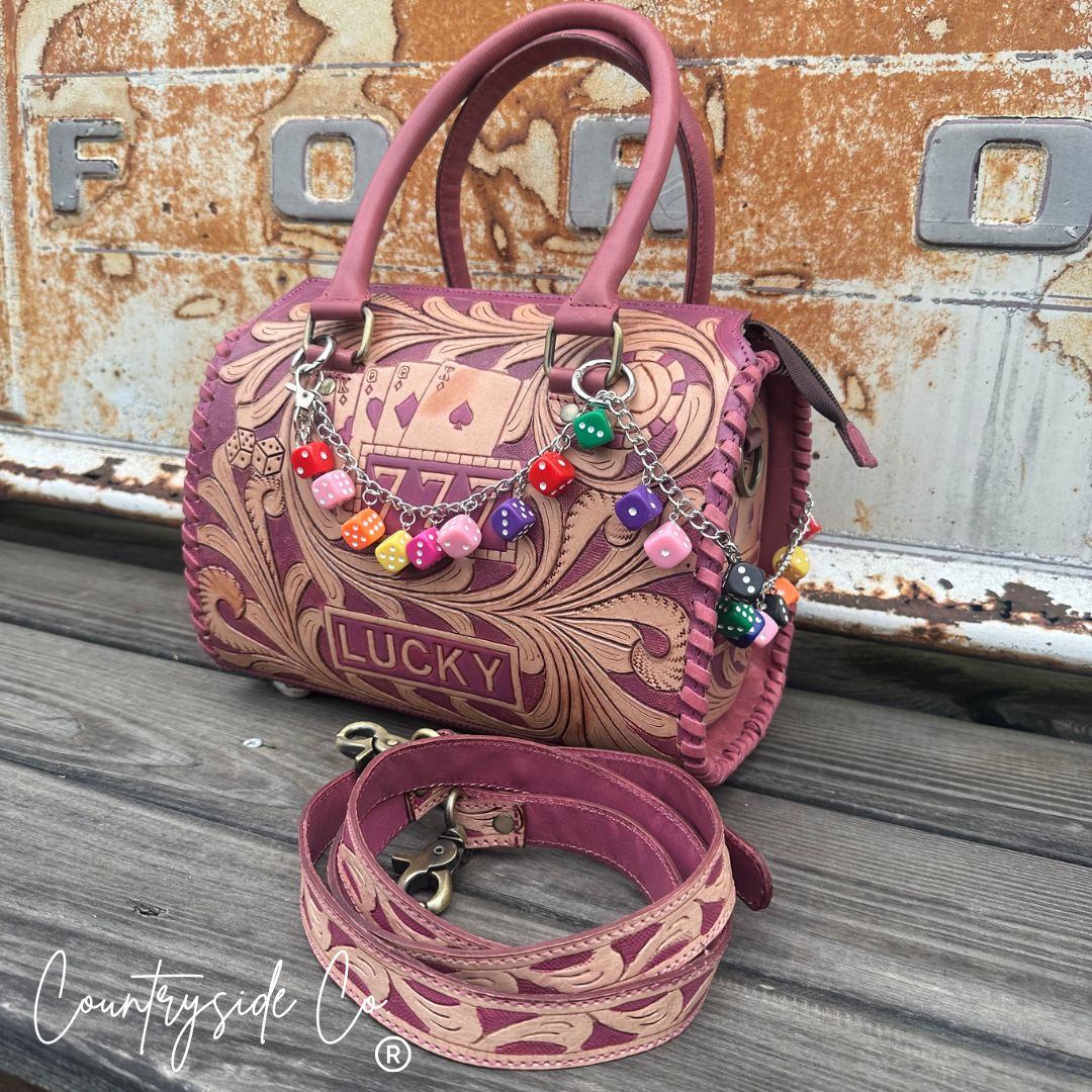 Retro Roller Tooled Leather Speedy Bag Limited Edition