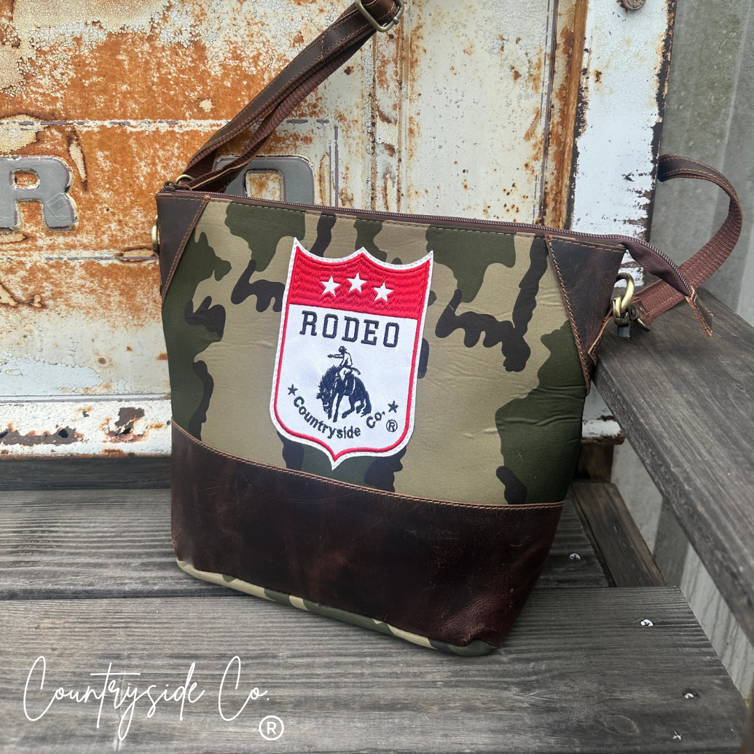 Ironwood Rodeo Camo Conceal Carry Bucket Purse