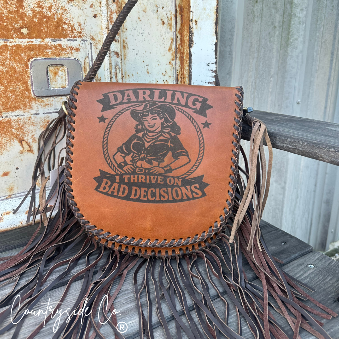 Bad Decisions Leather Purse