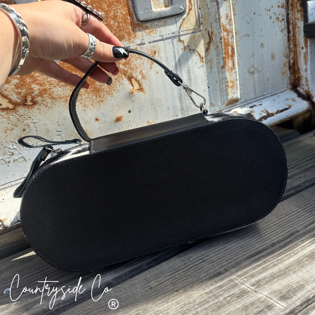 Wyoming Cowhide Travel Jewelry Box