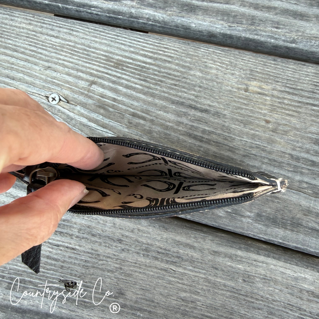 Stella Tooled Leather Pouch