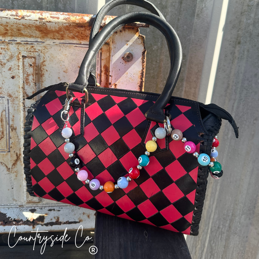 Lucky Break Leather Checkered Speedy Bag Limited Edition