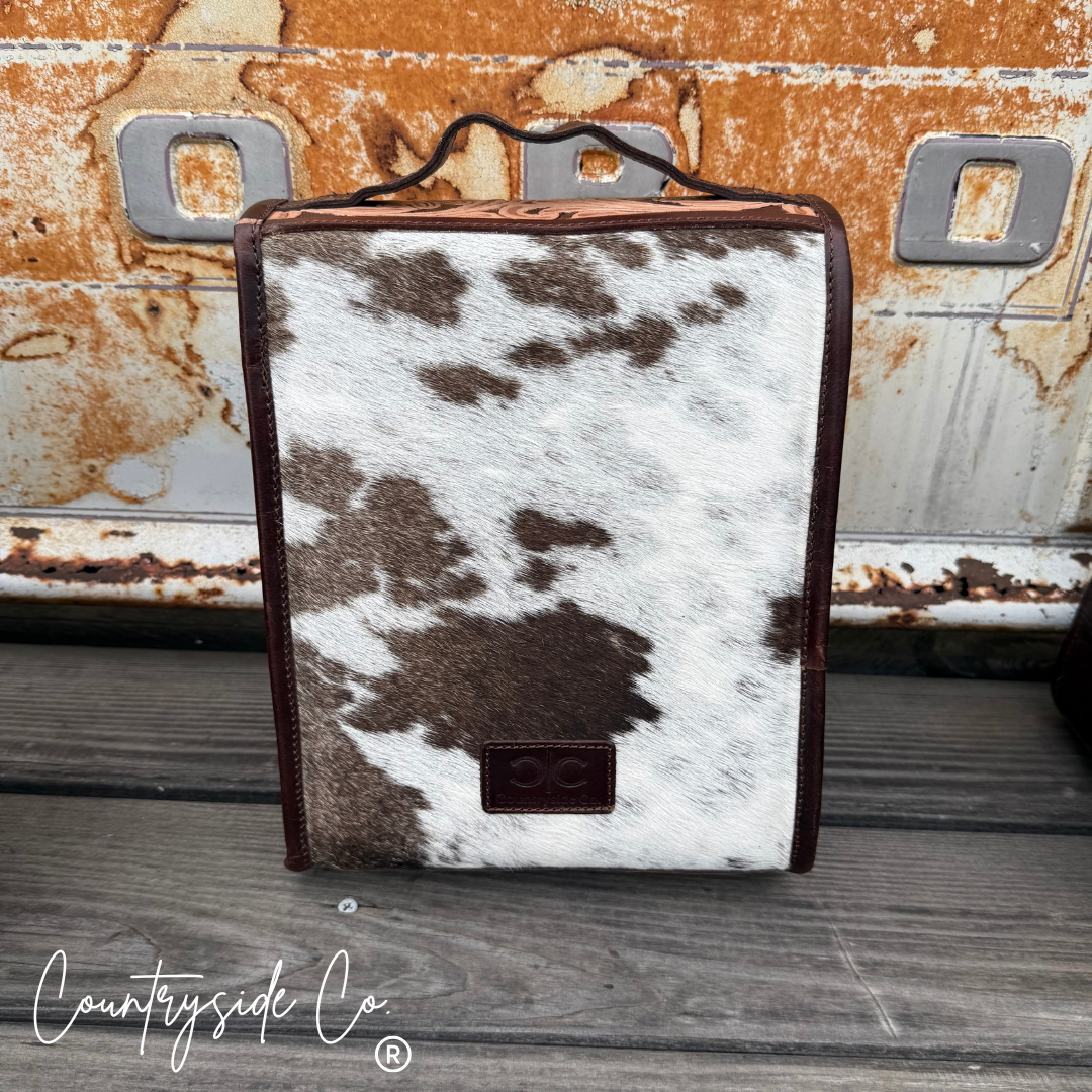 Saddle Bloom Cowhide Lunch Tote