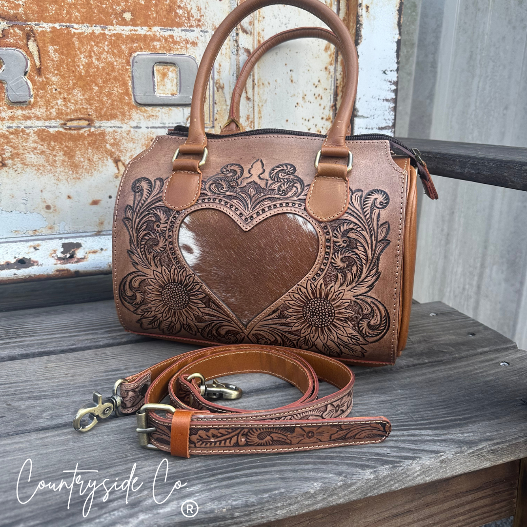 Cowgirl Crush Tooled Leather Speedy Bag