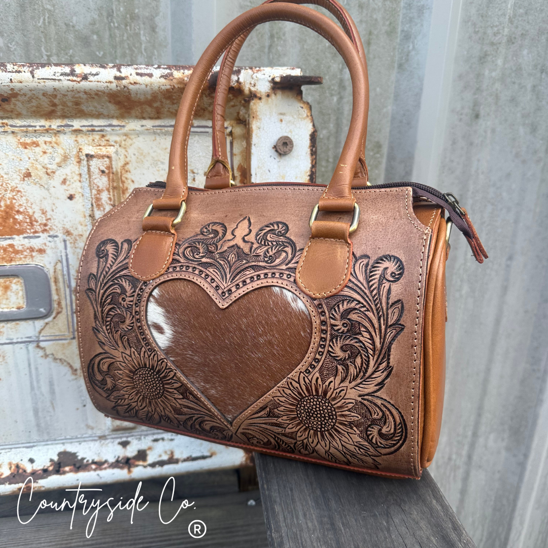 Cowgirl Crush Tooled Leather Speedy Bag