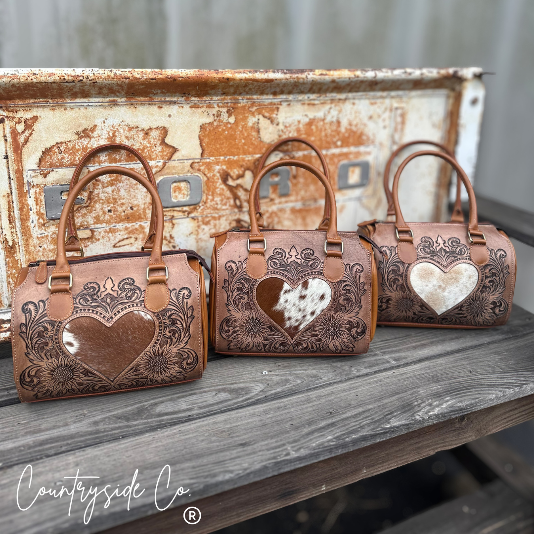 Cowgirl Crush Tooled Leather Speedy Bag
