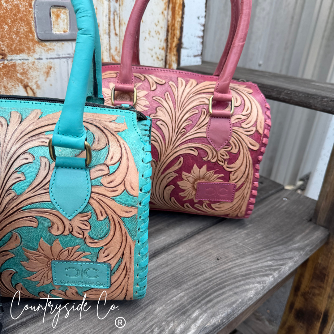 Alexandra Tooled Leather Speedy Bag