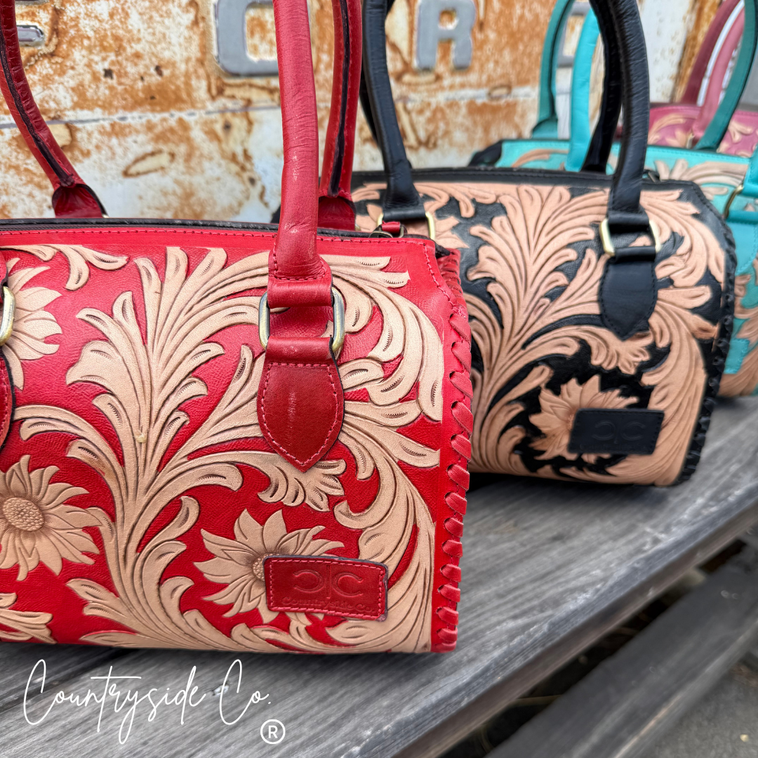 Alexandra Tooled Leather Speedy Bag