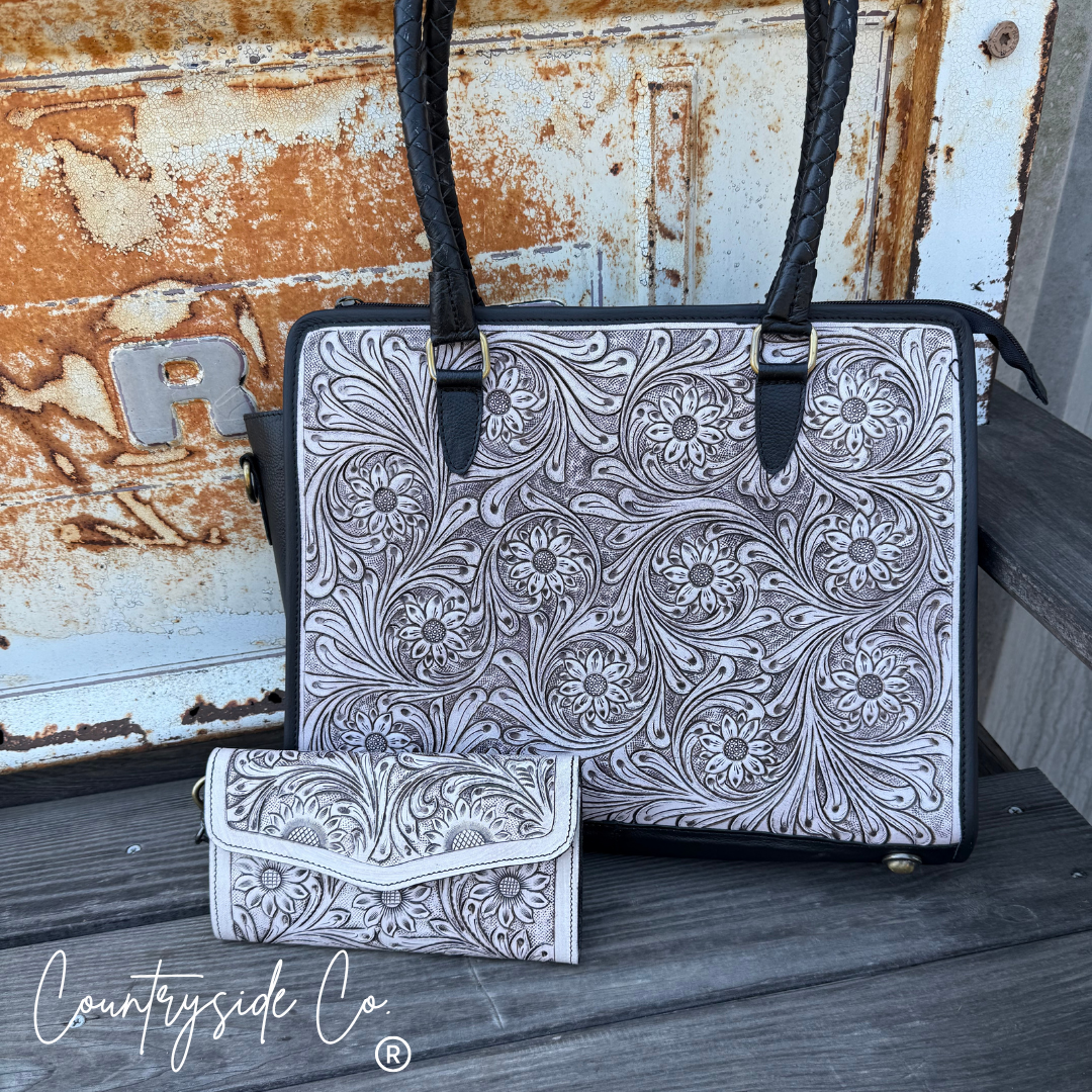 Sterling Ranch Tooled Leather Purse